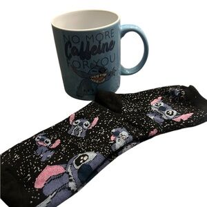 LILO and stitch coffee mug and socks